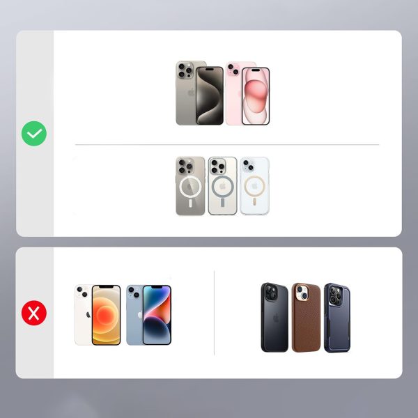 Magnētiskā maka MagSafe ar statīvu - melna