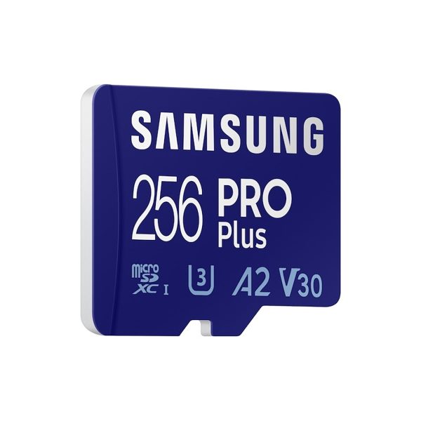 Samsung MicroSDXC 256Gb PRO Plus atmiņas karte ar microSD adapteri