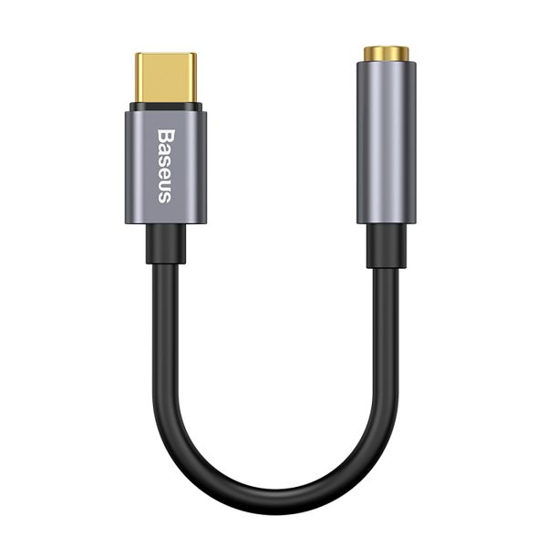 Austiņu adapteris USB-C - mini ligzda 3,5 mm DAC 24 biti 48 kHz - pelēks