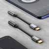 Austiņu adapteris USB-C - mini ligzda 3,5 mm DAC 24 biti 48 kHz - pelēks