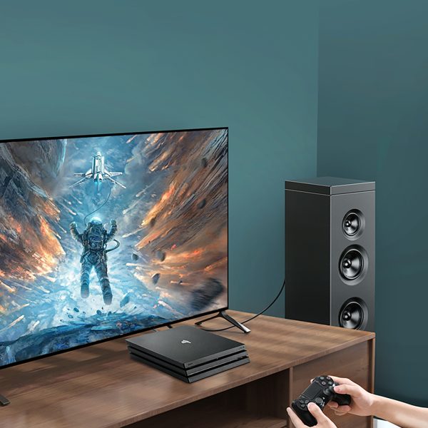 Toslink SPDIF optiskais audio kabelis 2m - melns