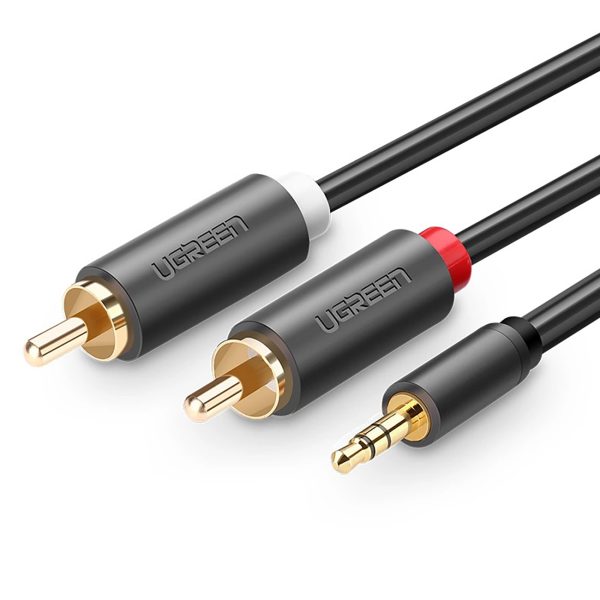 1027361-1-kabel-przewod-audio-3-5mm-minijack-meski-2rca-ugreen-hurtownia-dropshipping.jpg Audio kabelis 3,5 mm miniligzda (vīriešu) - 2RCA (vīriešu) 5 m - pelēks