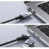 HDMI (sieviešu) - USB-A / USB-C (vīriešu) adapteris - pelēks