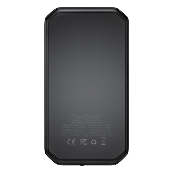 3in1 automašīnas palaišanas ieslēgšanas/izslēgšanas barošanas banka 10000mAh LED lukturītis - melns