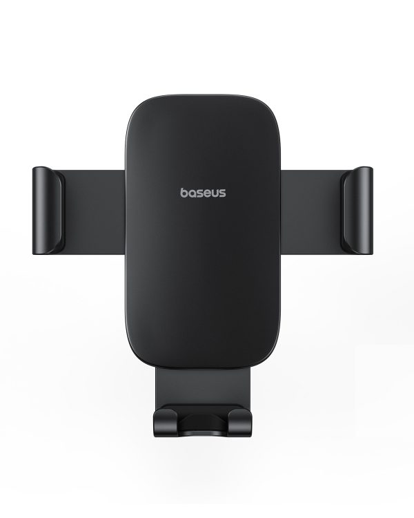 Metāla 3. vecuma gravitācijas automašīnas telefona turētājs gaisa atverei - melns