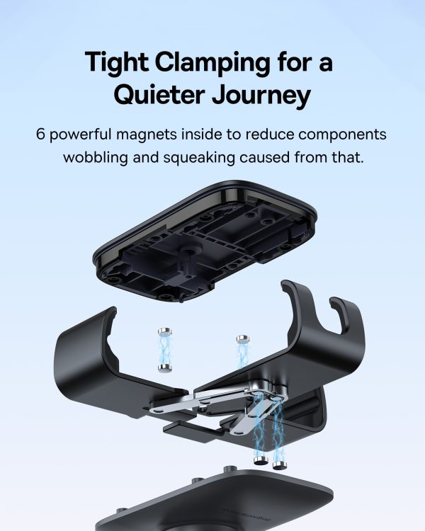 Metāla 3. vecuma gravitācijas automašīnas telefona turētājs gaisa atverei - melns