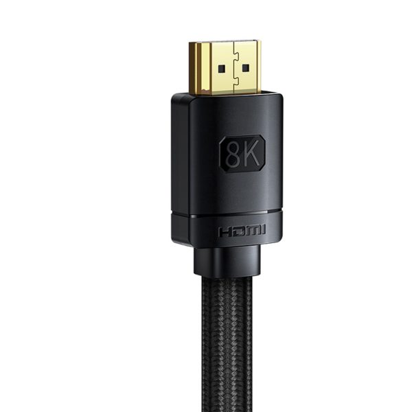 HDMI augstas izšķirtspējas sērijas 8K video kabelis 1 m - melns