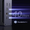 13in1 Thunderbolt 4 dokstacija / USB-A / DP / RJ45 / SD TF lasītājs / USB-C / Mini ligzda