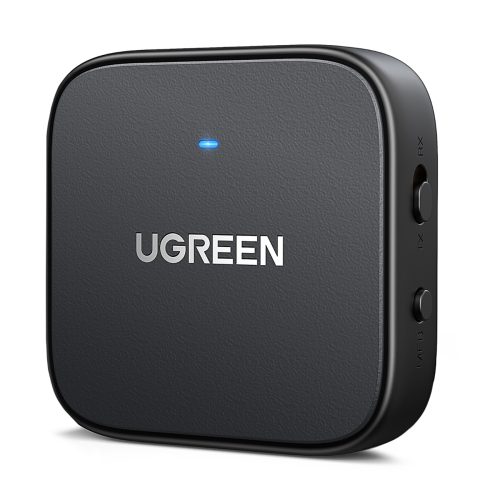 Bluetooth 5.2 TX RX mini ligzda USB-C RCA audio raidītājs-uztvērējs - melns