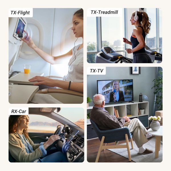 Bluetooth 5.2 TX RX mini ligzda USB-C RCA audio raidītājs-uztvērējs - melns