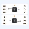 Bluetooth 5.2 TX RX mini ligzda USB-C RCA audio raidītājs-uztvērējs - melns
