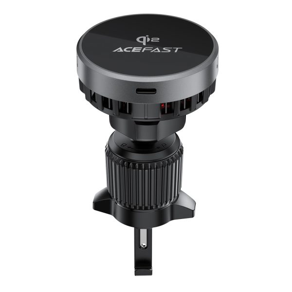 1027660-3-uchwyt-samochodowy-z-ladowarka-magnetyczna-do-tele-acefast-hurtownia-dropshipping.jpg Automašīnas turētājs ar magnētisku telefona lādētāju gaisa ventilācijas atverei 15W - melns