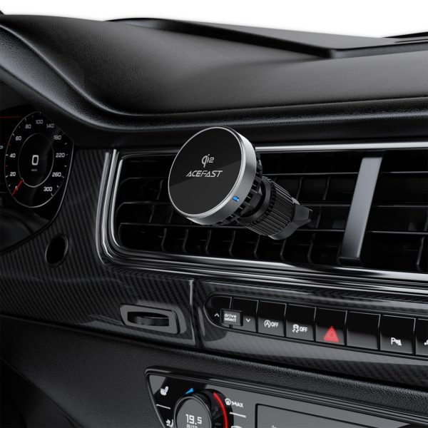 1027660-6-uchwyt-samochodowy-z-ladowarka-magnetyczna-do-tele-acefast-hurtownia-dropshipping.jpg Automašīnas turētājs ar magnētisku telefona lādētāju gaisa ventilācijas atverei 15W - melns