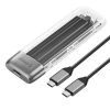 TXM2-C3 M.2 NVME USB-C 10Gb/s diska korpuss — pelēks