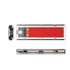 TCM2-C3 M.2 NVME uz USB-C 10Gb/s diska korpuss — sarkans un caurspīdīgs