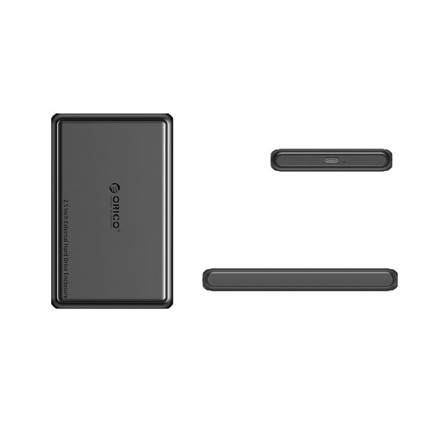 DDL25-C3 2,5 collu cietā diska / SSD korpuss USB-C 5Gb/s - melns