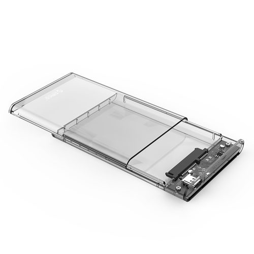 2139C3 2,5 collu HDD / SSD USB-C 5Gb/s korpuss - caurspīdīgs