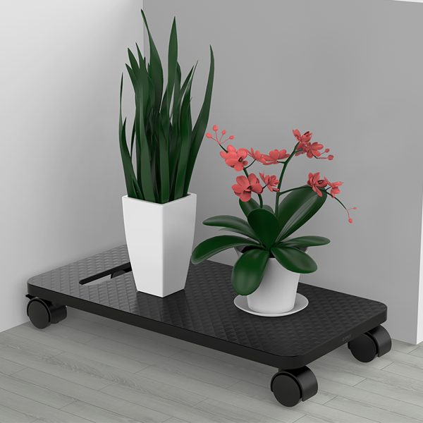 1027758-4-podstawka-cpb1-polka-na-komputer-z-kolkami-czarn-orico-hurtownia-dropshipping.jpg CPB1 datora plaukta statīvs ar riteņiem - melns