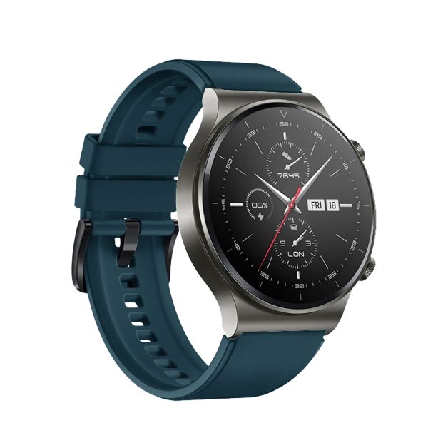 Silikona siksniņa Huawei Watch GT 2/3/4/2 Pro/3 Pro/4 Pro/GT 2e 46mm - tumši zaļa