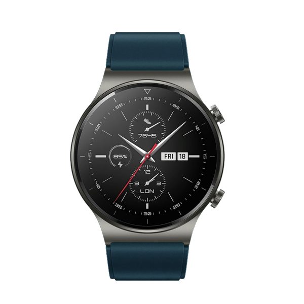 Silikona siksniņa Huawei Watch GT 2/3/4/2 Pro/3 Pro/4 Pro/GT 2e 46mm - tumši zaļa