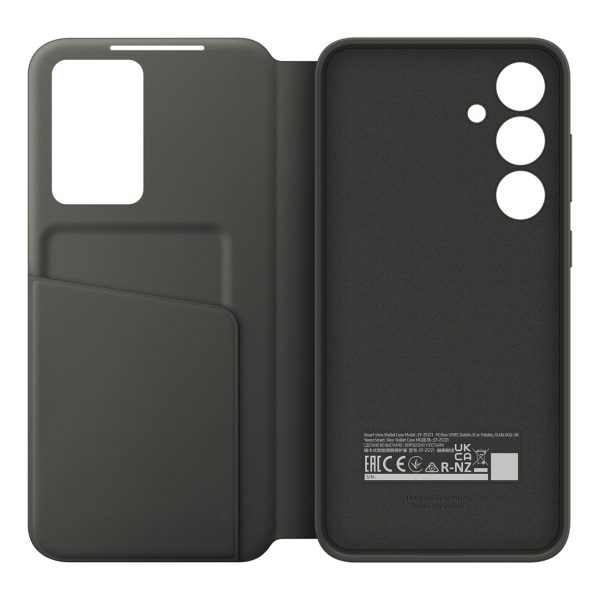 1027821-4-etui-z-klapka-samsung-smart-view-wallet-do-samsung-samsung-hurtownia-dropshipping.jpg Samsung Smart View maciņš ar atloku, Samsung Galaxy S24 FE, melns