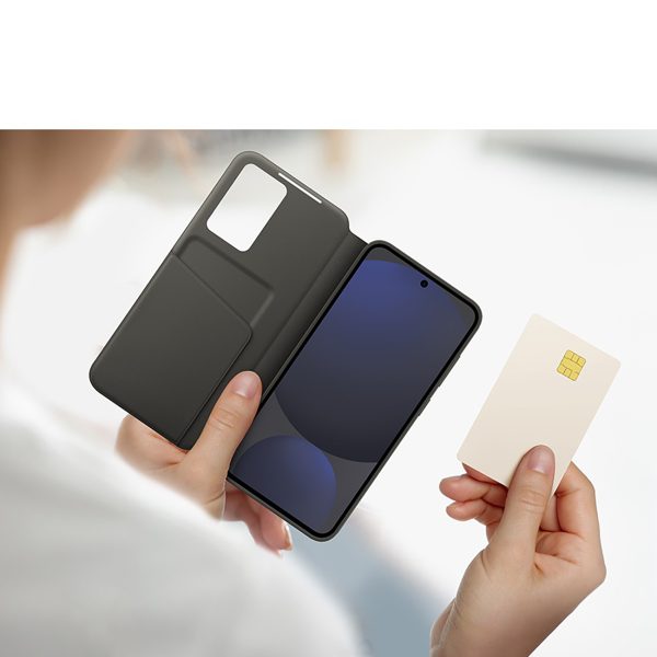 1027821-7-etui-z-klapka-samsung-smart-view-wallet-do-samsung-samsung-hurtownia-dropshipping.jpg Samsung Smart View maciņš ar atloku, Samsung Galaxy S24 FE, melns