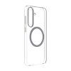 Samsung Clear Magnet Case silikona aizmugurējais vāciņš ar magnētisku gredzenu Samsung Galaxy S25 tālrunim - caurspīdīgs