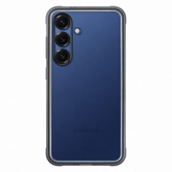 Samsung Flipsuit maciņš, izturīgs silikona aizmugures maks, Samsung Galaxy S25 tālrunim - melns