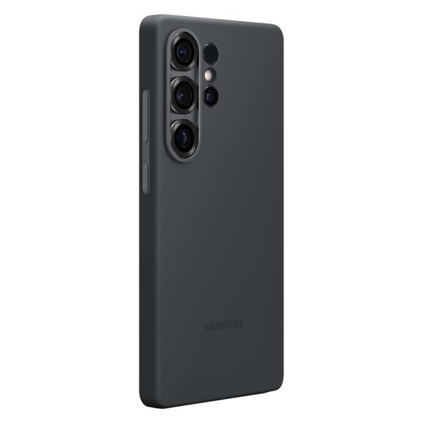 Samsung silikona maciņš priekš Samsung Galaxy S25 Ultra - melns