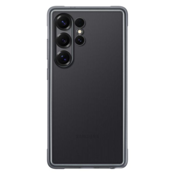 Samsung Flipsuit Case izturīgs silikona maciņš priekš Samsung Galaxy S25 Ultra - melns