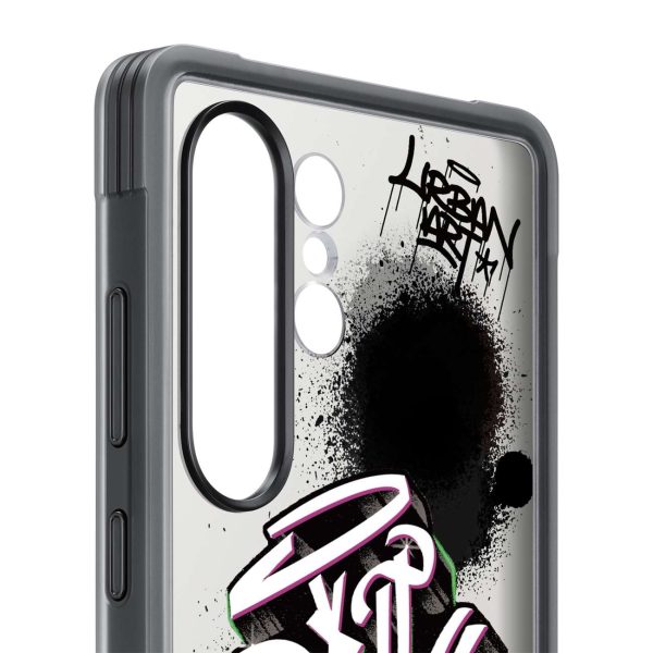 Samsung Flipsuit Case izturīgs silikona maciņš priekš Samsung Galaxy S25 Ultra - melns