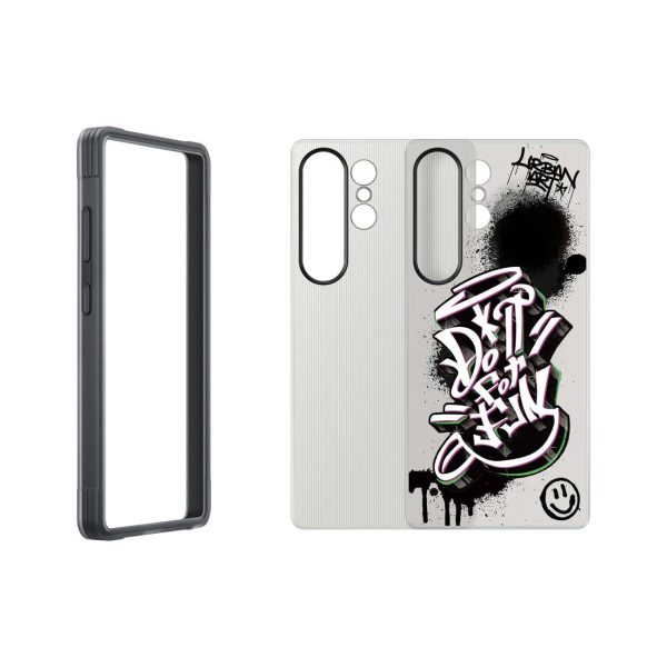 Samsung Flipsuit Case izturīgs silikona maciņš priekš Samsung Galaxy S25 Ultra - melns