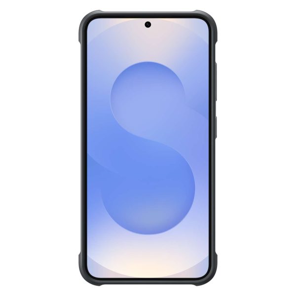 Samsung Case izturīgais silikona maciņš Samsung Galaxy S25+ tālrunim - melns