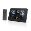 1027984-1-stacja-pogody-hama-premium-z-kolorowym-wyswietlacz-hama-hurtownia-dropshipping.jpg Hama Premium meteoroloģiskā stacija ar krāsainu USB displeju - melna