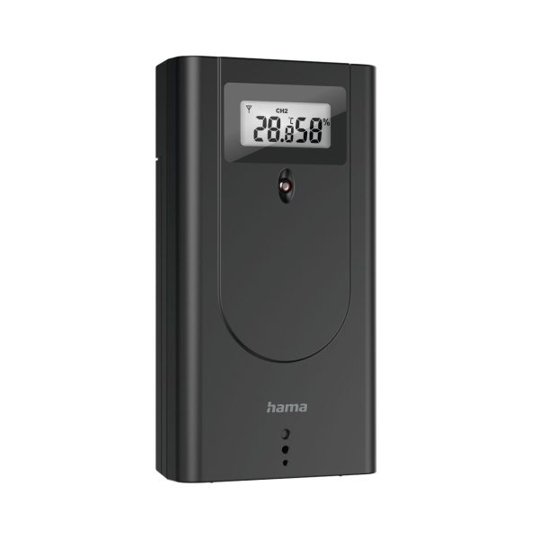 1027986-3-stacja-pogody-black-line-plus-termometr-higrometr-hama-hurtownia-dropshipping.jpg Black Line Plus meteoroloģiskā stacija termometrs/higrometrs - melns