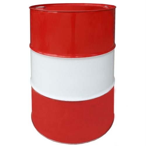 Tērauda metāla muca TH 216,5L ar rievām, 3/4 un 2 korķiem vākā - SARKANBALTA MAISĪJUMS