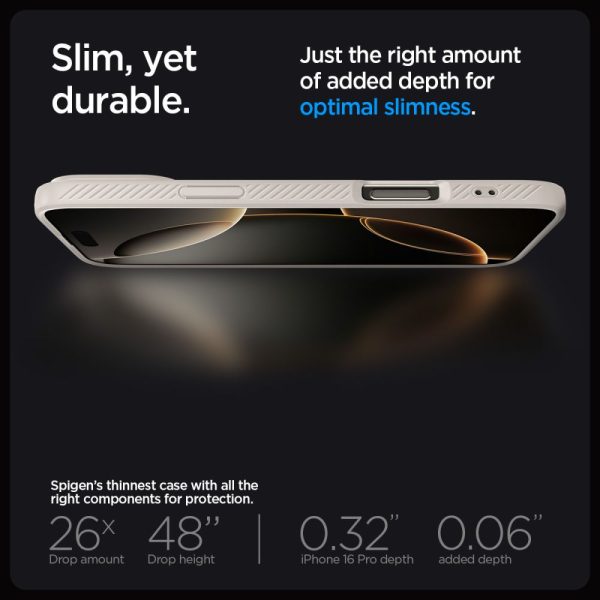 iPhone 16 Pro Max Liquid Air vāciņš - titāns