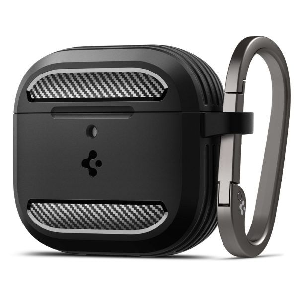 AirPods 4 izturīgs bruņu maciņš - melns