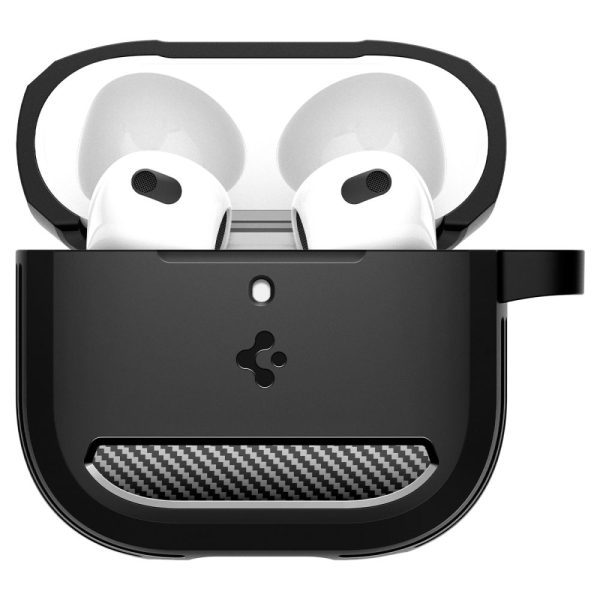 AirPods 4 izturīgs bruņu maciņš - melns