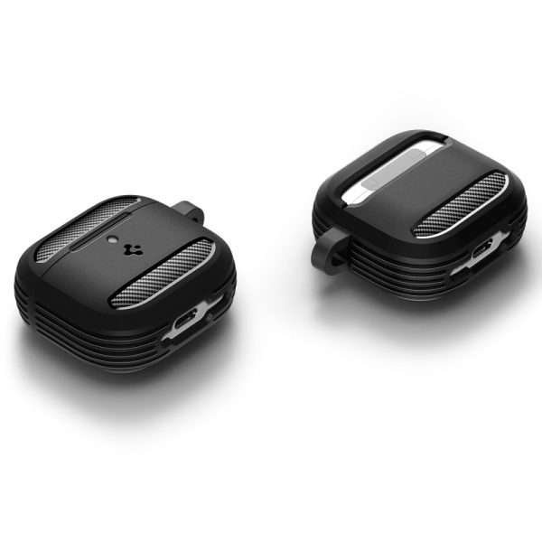 AirPods 4 izturīgs bruņu maciņš - melns