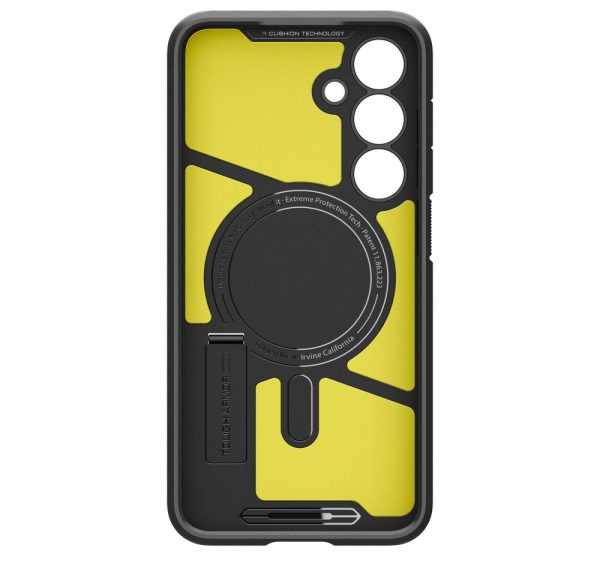 Vāciņš ar Samsung Galaxy S24 FE Tough Armor MagSafe aizsargapvalku - melns