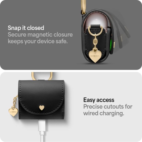 AirPods 4 Cyrill Mini maciņš-vāciņš - melns