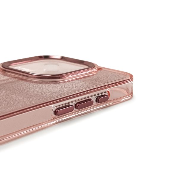 Aizsargvāciņš Samsung Galaxy S24 FE Glitter Case - rozā ar mirdzumiem