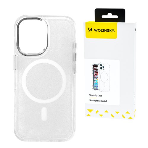 Aizsargvāciņš Samsung Galaxy S24 FE Glitter Case Mag Safe - caurspīdīgs ar mirdzumiem