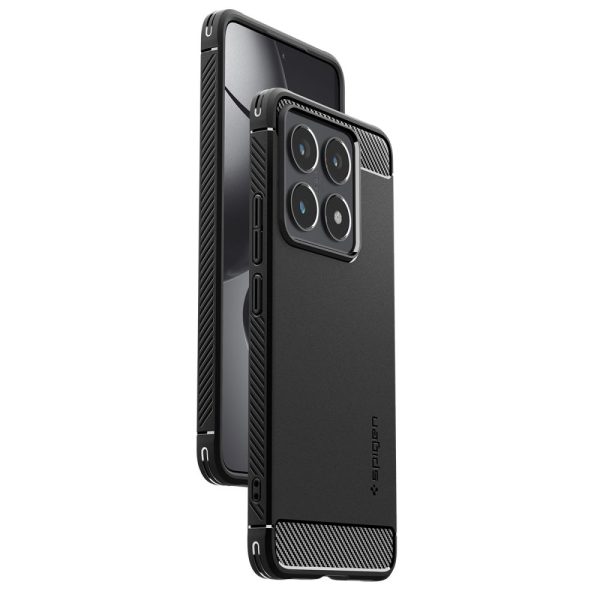 Xiaomi 14T Pro izturīgs bruņu maciņš - matēti melns