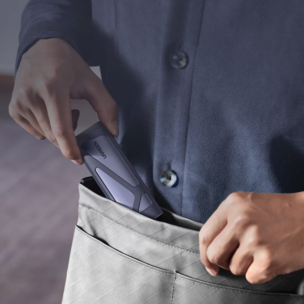 M.2 NVMe/SATA SSD korpuss - sudrabs