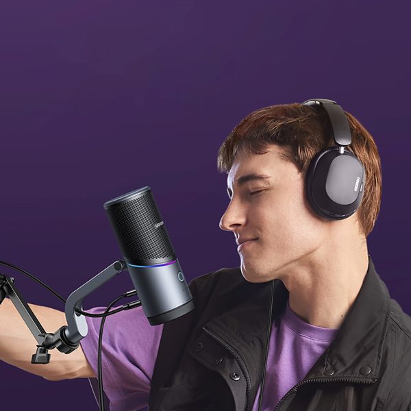 1028470-7-mikrofon-stojacy-na-biurko-usb-a-rgb-led-srebrny-ugreen-hurtownia-dropshipping.jpg USB-A RGB LED galda statīva mikrofons - sudrabs