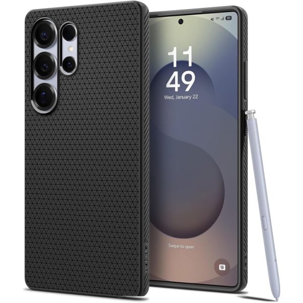 Samsung Galaxy S25 Ultra Liquid Air maciņš - melns