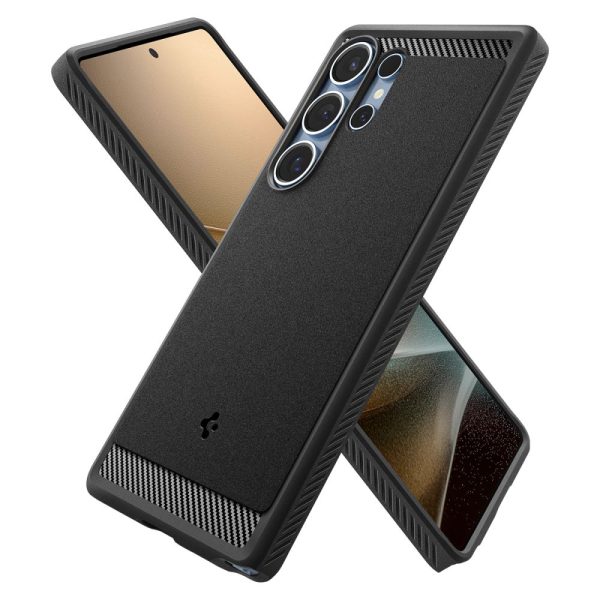 Samsung Galaxy S25 Ultra izturīgs Armor Mag maciņš - melns