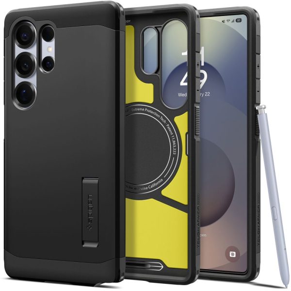 Samsung Galaxy S25 īpaši izturīgs Armor MagSafe vāciņš - melns